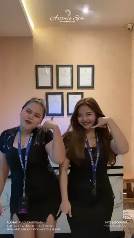 Bingung nih mau pilih terapis yg mana, chat admin nya aja 😎😎☺☺ ➖➖➖➖➖➖➖➖➖➖➖➖➖    Artemis Spa Health & Massage    🕒 Jam Operasional  Setiap Hari: 11.00 - 22.00 WIB    ✔ Parkir Mobil dan Motor  ✔ Sauna, Whirpool, Shiatsu  ✔ Terapis Professional  ✔ Promo Menarik & Harga Terjangkau     Informasi lebih lanjut: 📞 +62 821 8980 8371    Lokasi :  Jl. KH. Noer Ali No.8R, RT.002/RW.003, Jakasampurna Kec. Bks Bar, Kota Bks, Jawa Barat 17145    #artemispa #spabekasi #massagebekasi #massage #fypreels #explore #fypシ❤️💞❤️ #foryoupage 