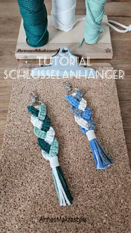 ◇ Makramee Anhänger ◇ #macrame #tutorial #DIY #diyvideo #keychain #videoviral #viral #fyp 