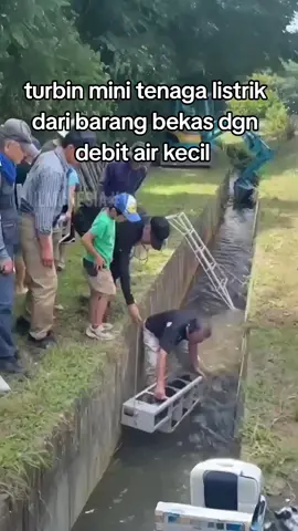 listrik bebas biaya tenaga air #fypシ゚ #turbinlistrik #turbinair #listrik #viraltiktok #minangtiktok 