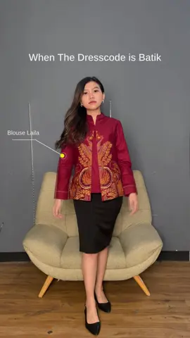When the dresscode is Batik. 🫶 #LebihBaikBatik #HadinataBatik