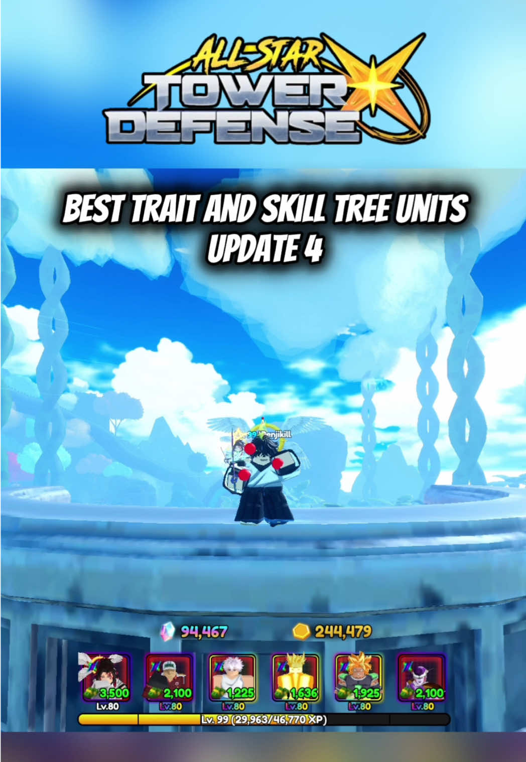 Trait และ Skill Tree ที่ดีที่สุดของยูนิต - อัปเดต 4 #allstartowerdefense #allstartowerdefensex #astd #astdx #roblox 