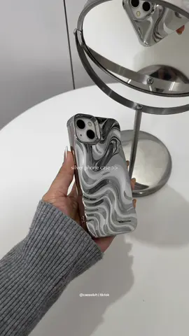 3d phone case🧷💭 #phonecase #silverphonecase #3dphonecase #wavephonecase #iphonecase 