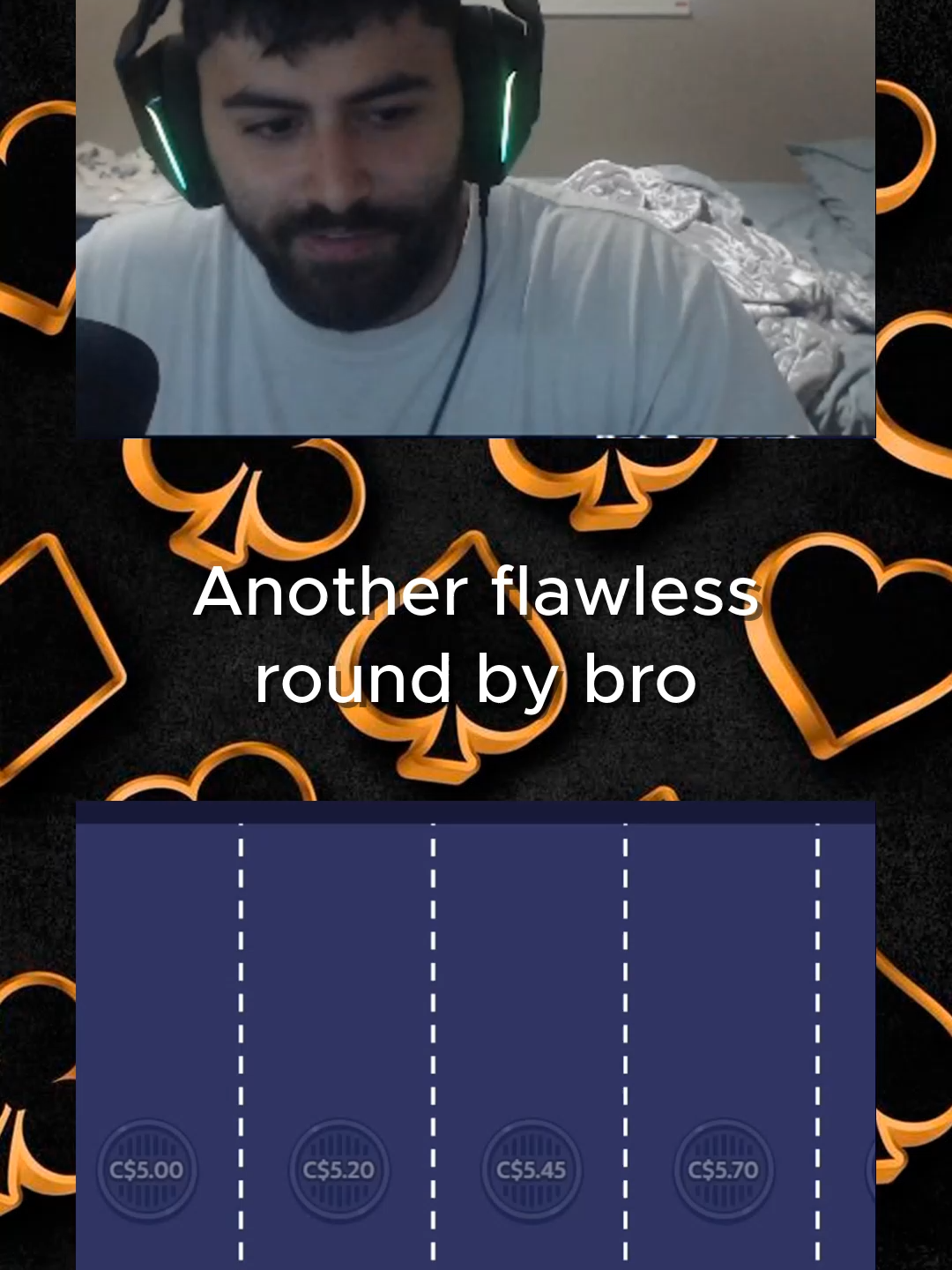 Another flawless round by bro