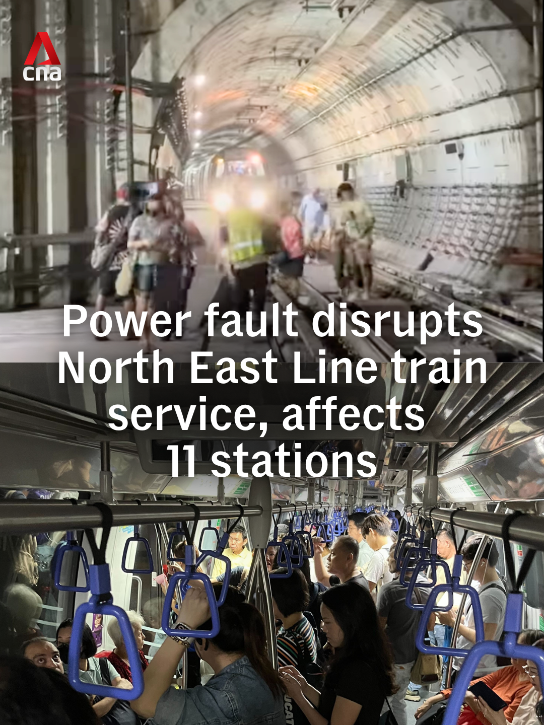 Train service was disrupted on the North East Line between Farrer Park and Punggol Coast MRT stations on Tuesday (Aug 12) due to a power fault, transport operator SBS Transit said. It added that Sengkang-Punggol LRT service was also unavailable. In one video circulating on social media, passengers were seen disembarking a stalled train and walking on the tracks. When CNA was at Boon Keng Station at about 11.20am, passengers were told by a security guard on ground level that no trains were running. Meanwhile, stationary trains were also seen waiting at Boon Keng and Woodleigh stations in the direction of Punggol Coast. #singapore #sgnews