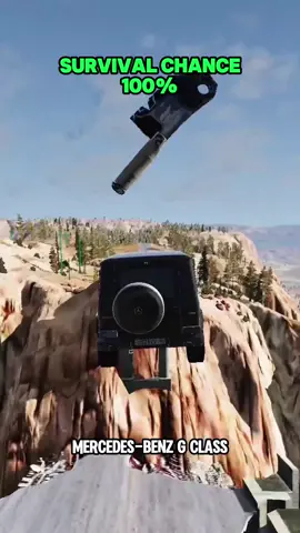 Chance of survival with different vehicles! #beamng #gameing #beamngcrashdrive #fyp 