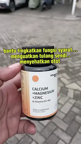 suplemen vitamin calcium magnesium zink plus D3K2, bantu menyehatkan otot,meningkatkan fungsi syaraf,kesehatan tulang dan sendi serta meningkatkan imun tubuh#vitamin #suplemen #vitaminsendi #vitaminjantung #vitamind3k2 