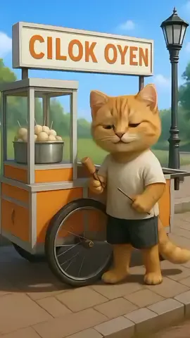 Dagangan kucing oyen disita 😿 #kucing #lucu #cute #ai 