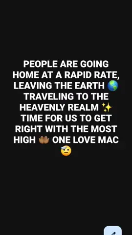 LORD DONT YOU KNOW IM TRYING TO LIVE MY LIFE RIGHTEOUS ✔️ I HOPE YOU DONT EXPECT ME TO BE PERFECT 🤲🏾 TO ALL OVER OUR LOVES THAT BEEN TRANSITIONING TO THE HEAVENLY REALM ✨ I PRAY I HAVE PERFORMED MY DUTIES TO SEE THEM AGAIN 🤲🏾 BY FAITH AND BEING A VESSEL OF THE ALPHA AND OMEGA...... AND HEARING OUR FATHER SAYING TO HIS SON JOB WELL DONE 🤲🏾