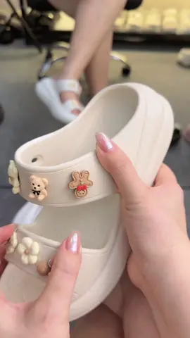 Dép nữ 2 quai đính hoa#tiktok ##dep #dep 
