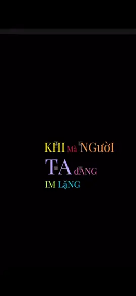 Người ta im lặng 