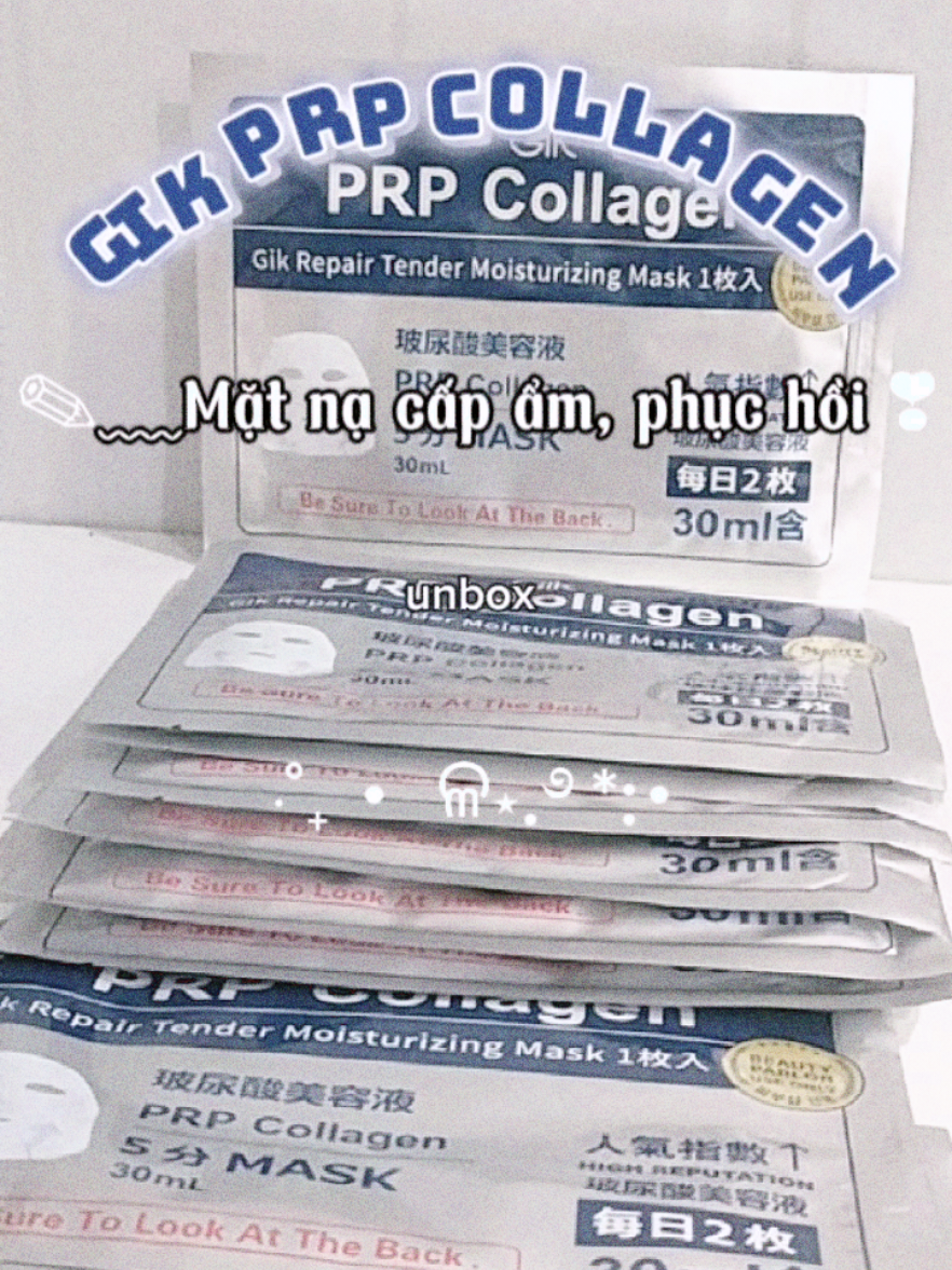 Mặt nạ phục hồi, cấp ẩm 🫧#matna #gikprpcollagenmask #xuhuong 