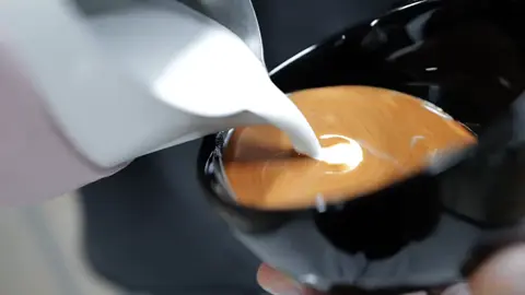 Good afternoon latte #Coffee Latte Art