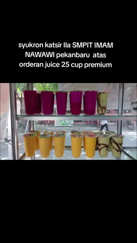 Alhamdulillah,,masyaa Allah..masih mempercayai JUICE WAWA untuk setiap orderannya,,makasih ustad2 SMPIT IMAM ANNAWAWI PEKANBARU  JAZAKUMULLAH KHOIRON@smpit.imam.annawawi  #juice #juicesehat #juicewrld999 #pekanbaru #fyp 