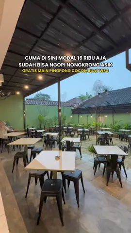 modal 16 ribu sudah bisa ngopi dan main pingpong gratis disini #promomakanmerdeka #bogor #creatorsearchinsights #SerunyaKulinerBareng #fyp #kulinerbogor  