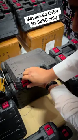 Rechargeable Drill With 25+ Accessories - Place Your order on WhatsApp O3O48729O9O or WaooBazar.com. #waoobazar #drill #rechargeable #wholesale #screwdriver