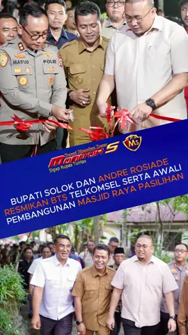 📡 Bupati Solok Resmikan BTS Telkomsel di Pasilihan Bupati Solok Jon Firman Pandu & Wakil Ketua Komisi VI DPR RI Andre Rosiade meresmikan BTS Telkomsel di Jorong Koto Gadang, Pasilihan. Koneksi internet kini makin luas, dorong kemajuan pendidikan, ekonomi, & layanan publik. Acara dimeriahkan tari pasambahan 🎶 & dilanjutkan peletakan batu pertama Masjid Raya Pasilihan 🕌. Andre Rosiade janji tambah bantuan Rp100 juta untuk masjid. #fyp  #newsupdate  #viral #beritaterkini #bupatisolok #solok  #internetdesa #andrerosiade  #pasilihan #masjidraya #Telkomsel 
