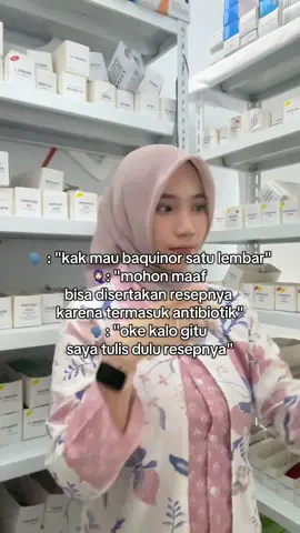 Ternyata udah bawa resep sendiri 🙏🏻 #pharmacy #resep #antibiotik 
