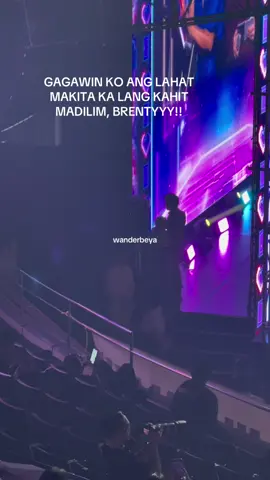 gagawin ang lahat makita ka lang kahit madilim, brentyyyy!!! @brent manalo  #PBB #PbbColloveConcert #MikBrent