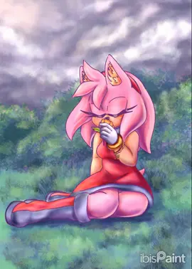 Amy rose,solo un dibujo más de los muchos que pienso hacer de mi personaje favorito #sonic #amyrose  #timelapse #fanart #ibispaintx 