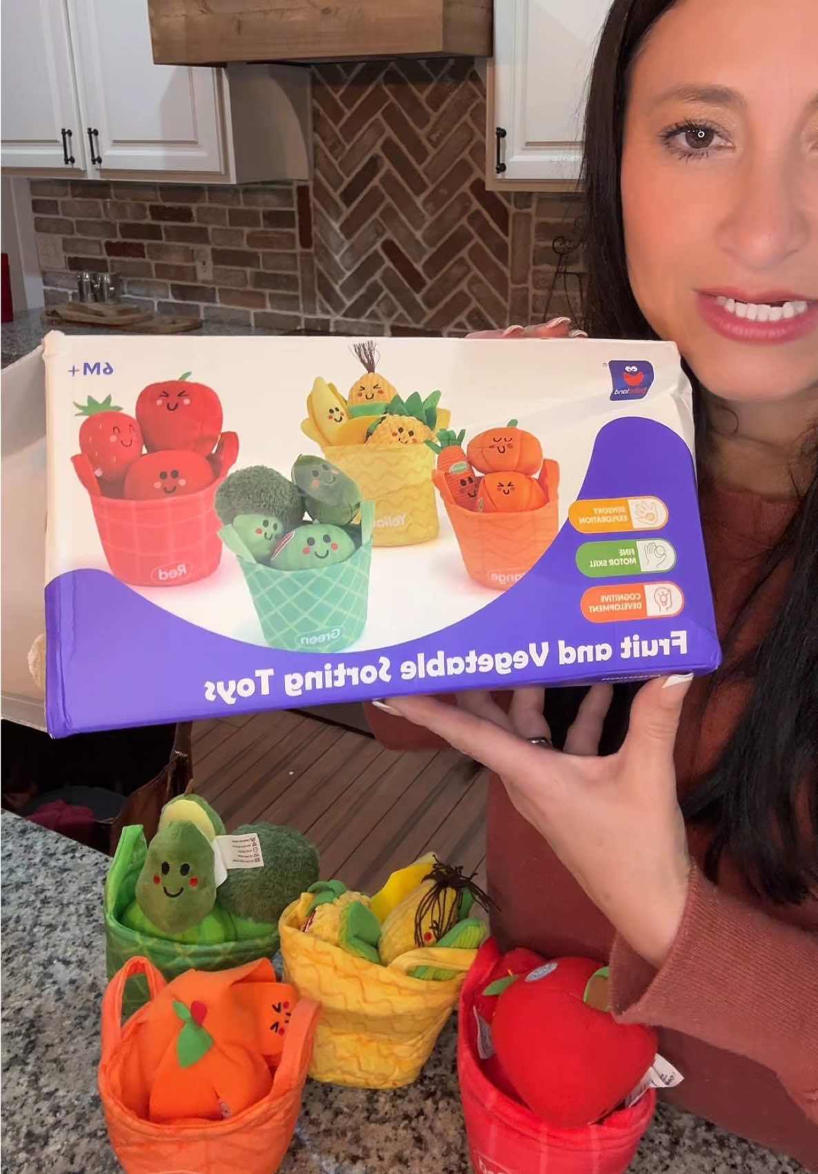 Fruit and vegetable color sorting set #tiktokshop #toys #babytoys #fyp #fypシ 