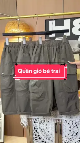 Quần gió túi hộp cho bé trai dáng rộng bo chun ở gấu#quanbetrai #quangiochobe #xh #shopngoclinhonline 