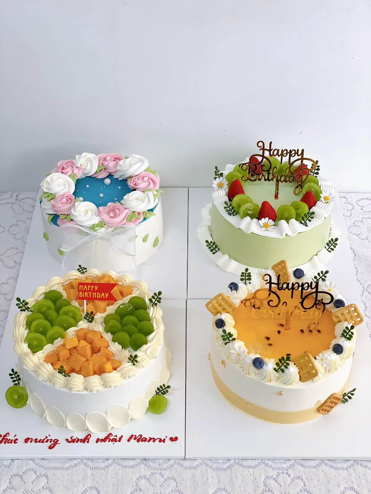 Các mẫu bánh bên tiệm giá chỉ từ 1xx-2xx   #banhkemhanoi #banhsinhnhat #freshcakes #cake #banhgatohanoi 