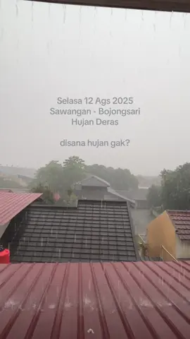 Sawangan Bojongsari hujan deras, di tempat kalian gimana sob? Semoga tidak banjir ##catatanharian #fyppppppppppppppppppppppp #trending #viral #videoviral 