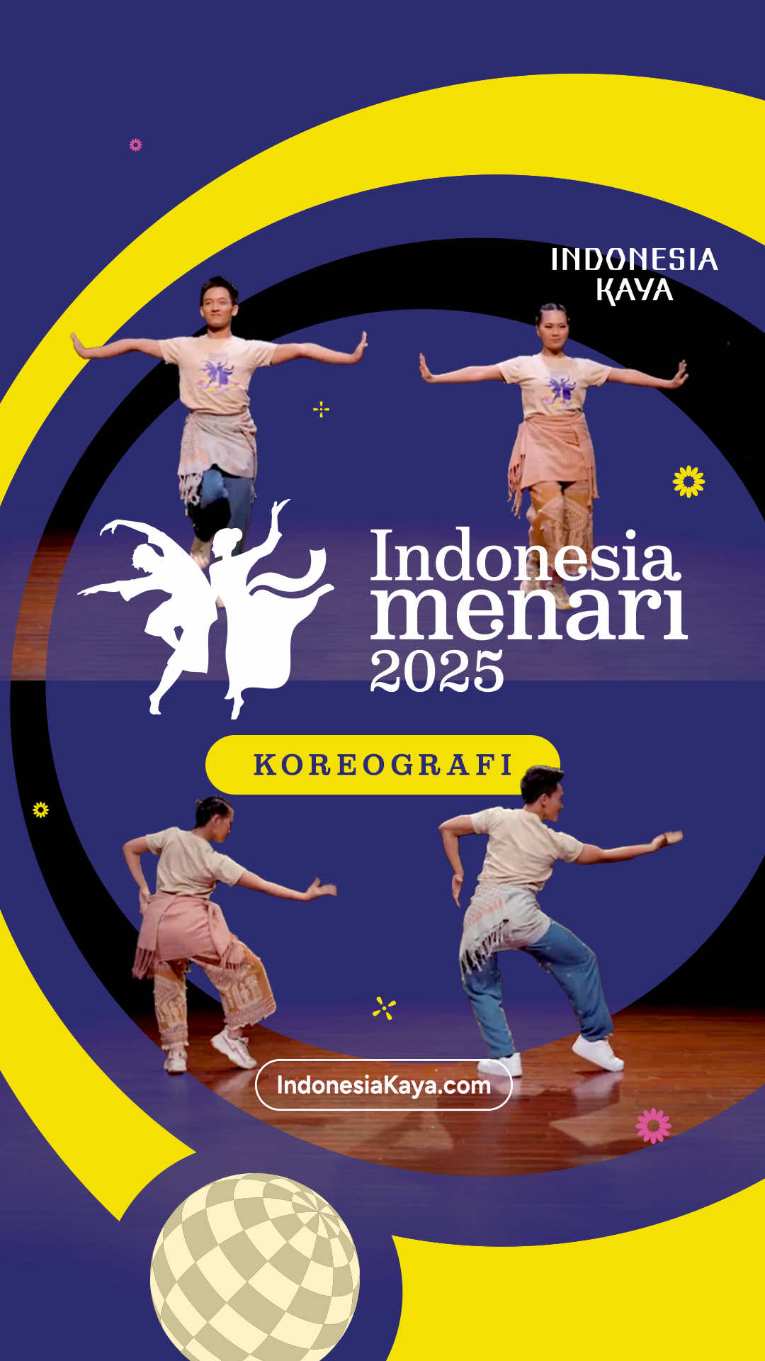 Yuk, kuasai koreografi Indonesia Menari 2025! Ini dia tutorial lengkapnya. Pelajari gerakannya, jaga semangatnya, dan jangan lupa untuk daftar di IndonesiaKaya.com buat tunjukin aksimu #MenariDiMall  #IndonesiaKaya 
