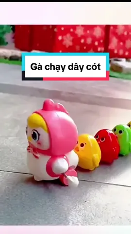Đàn gà chạy dây cót nối đuôi nhau #dochoi #dochoithongminh #dochoitreem #linhchauday #review 