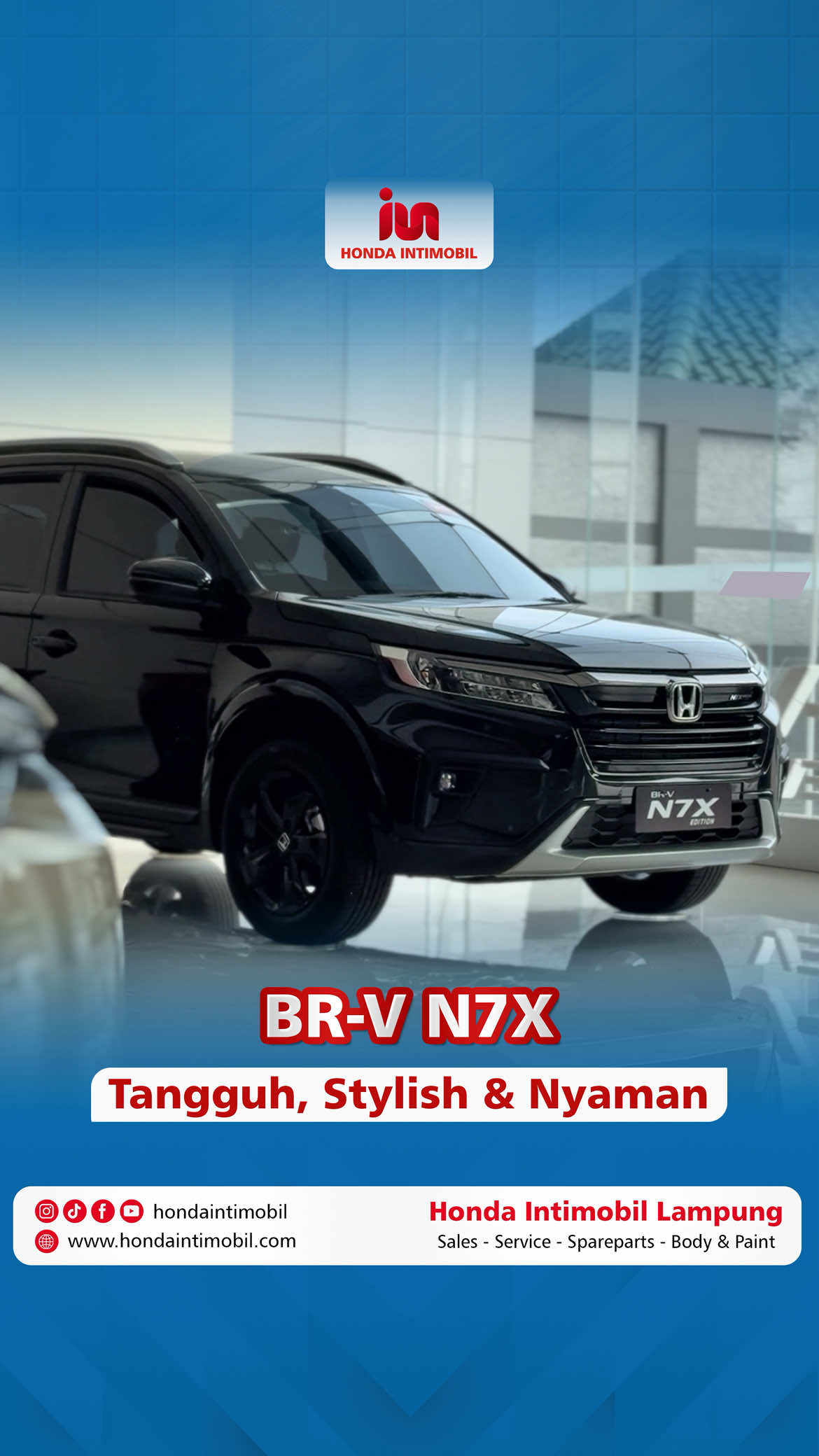 Honda BR-V N7X hadir untuk setiap perjalanan keluarga! Tangguh di segala medan, stylish di setiap sudut, dan nyaman untuk semua penumpang. Saatnya wujudkan petualangan tanpa batas dengan Honda BR-V N7X! #hondabrvn7x #petualangankeluarga #hondaintimobil #hondalampung #lampung 