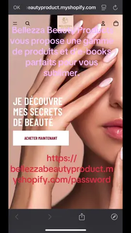 Découvrez des magnifiques produit et E-book pour sublimer https://bellezzabeautyproduct.myshopify.com/password  @BELLEZZA BEAUTY PRODUCT #pourtoi #femme #skincare #fyp #beauty 