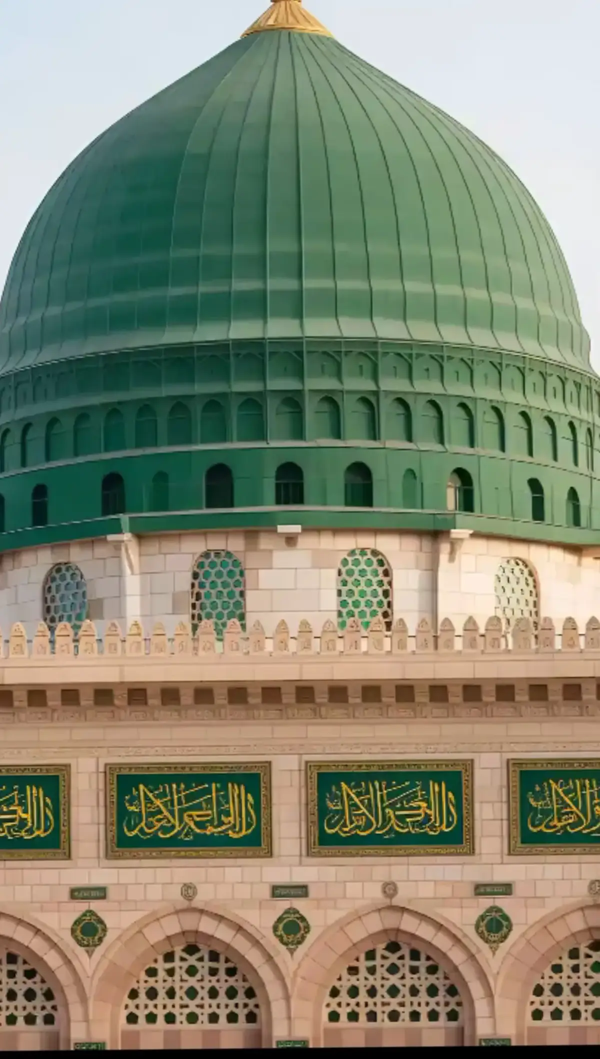 madinah munawra Madinah, the City of the Prophet, shines bright A beacon of faith, where Islam's history takes flight The Masjid an-Nabawi, a mosque of grandeur and might Where the Prophet Muhammad's tomb is a sacred sight The city's streets are lined with date palms, green and tall A tranquil oasis, where faith and peace enthrall Madinah's rich history and heritage are palpable and realMadinah's rich history and heritage are palpable and real A place where Muslims from all over the world come to feel The city's warm hospitality and welcoming smile Make it a place of pilgrimage, worth traveling a long while #plztiktokteamdontunderviewmyvideos #foryoupage