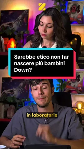 @Esmeralda Moretti  La scoperta dei ricercatori giapponesi di eliminare in laboratorio il cromosoma in più legato alla sindrome di Down apre un terreno complesso, ossia quello in cui la scienza incontra le scelte morali. Non si parla di una cura applicabile oggi, ma di una possibilità che, se un giorno fosse resa praticabile, cambierebbe radicalmente il concetto stesso di prevenzione.  La domanda è: prevenire significherebbe migliorare la vita o decidere chi può nascere? La sindrome di Down non impedisce di avere una vita piena, relazioni, affetti, autonomia. Ma questa tecnologia, usata in fase prenatale, trasmetterebbe un messaggio implicito: che alcune vite siano meno degne di altre.  E da lì il passo verso altre forme di selezione può essere breve. Decidere dove tracciare il confine non è solo una questione scientifica: è una scelta etica, sociale e politica che riguarda tutti. Fonti del video:  •  PNAUS Nexus, Oxford Academic: ‘Trisomic rescue via allele-specific multiple chromosome cleavage using CRISPR-Cas9 in trisomy 21 cells’ •  SantitàInformazione: ‘Sindrome di Down, si può davvero “eliminare” il cromosoma in più?’ •  GreenMe: ‘Gli scienziati sono riusciti a eliminare in laboratorio il cromosoma in eccesso responsabile della sindrome di Down’ •  MymodernMet: ‘Japanese Scientists May Have Found a Way To Eliminate Chromosome Linked to Down Syndrome’.  •  “Fondamenti di bioetica” — Massimo Reichlin, IX. Il potenziamento delle capacità umane •  “La medicina potenziativa” — convegno marzo 2017 (scriveteci in direct se siete interessati al pdf) •  Superumani, Etica e potenziamento umano — Maurizio Balistreri