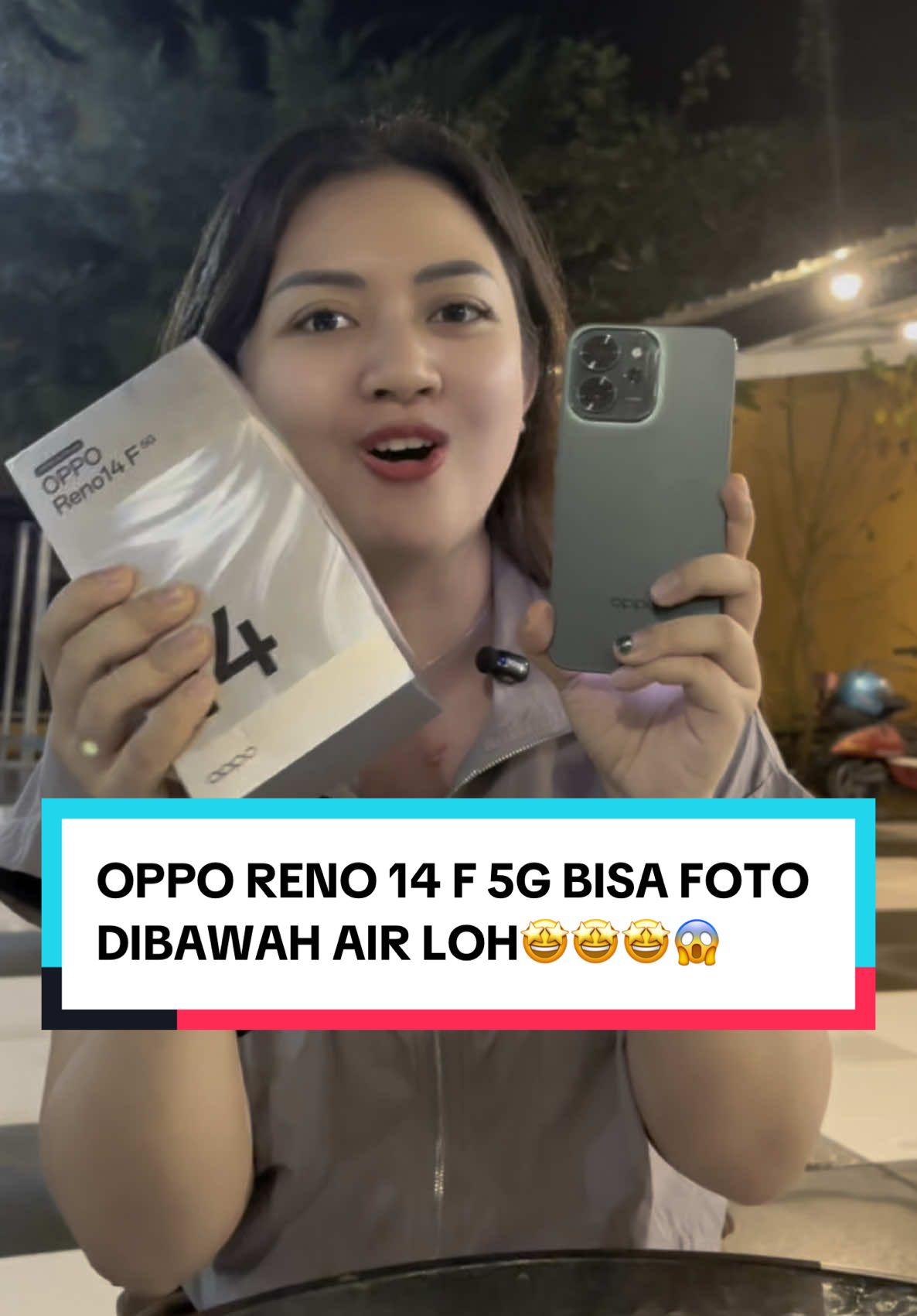 Oppp Reno 14 F 5G emang lagi viralll dengan fitur foto dibawah Air loh🤩🤩😱  #oppo #opporeno #opporeno14f5g #reno14f #oppoindonesia 