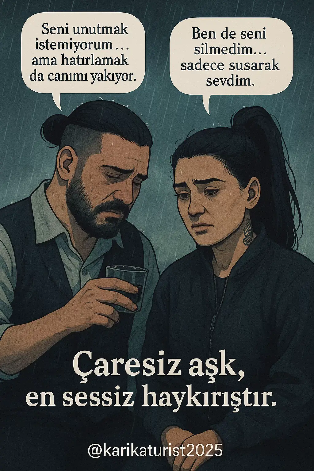 #karikatür, #ilişkiler, #duygusalkarikatür, #mizah, #gününsözü, #sözler #karikaturist2025