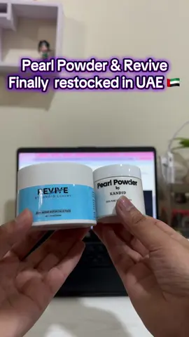 Back by popular demand 🇦🇪🌟 Revive & Pearl Powder are finally back in the UAE  . . . #tiktokuae #skincare #pigmentation #wrinkles #fyp 