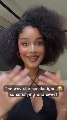 I bet y’all never know she could speak Igbo  #igbo #igboamaka #sunshinerosman #viral 