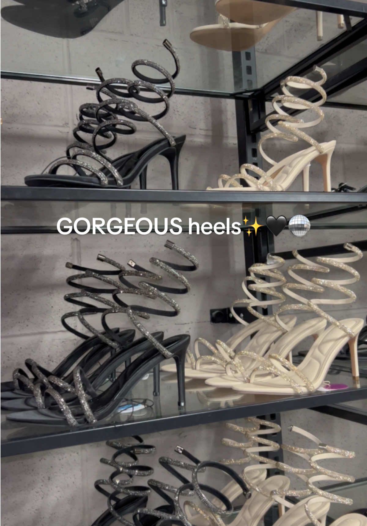 GORGEOUS heels in at Primark! Designer inspired heels for just £22! 🖤✨🪩🎇 #primark #primarkheels #viral #primarknewin #heels 
