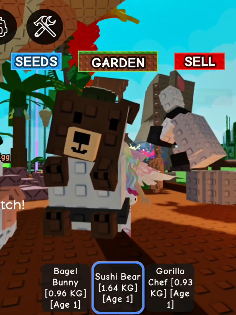 akhirnya dapet sushi bear #roblox #cookingevent #growagarden 