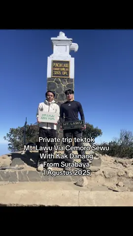 Private trip Mt. Lawu with Kak Danang from Jogja, 1 Agustus 2025 ✅ #lawumountain #lawumountain3265mdpl #gununglawu #lawu3265mdpl 