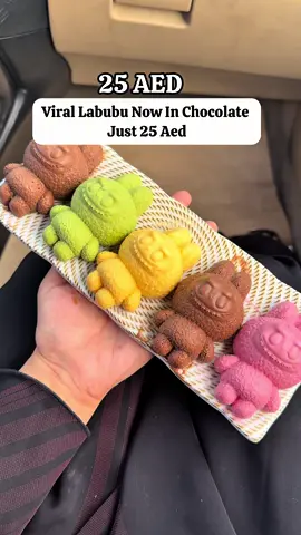 Viral Labubu Has Arrived But Now In Chocolate With 5 Different Flavors @so_cacao And Its Just 25 Aed Each “It’s not just chocolate… it’s a Labubu chocolate – bringing viral cuteness and irresistible flavour together in one bite. Warning: too cute to eat (but you’ll eat it anyway) 🤭 Order Now Urs @so_cacao Order 5 And Get Delivery Free   #labubuchocolate #socacao #sobubu #foryoupage #viral 