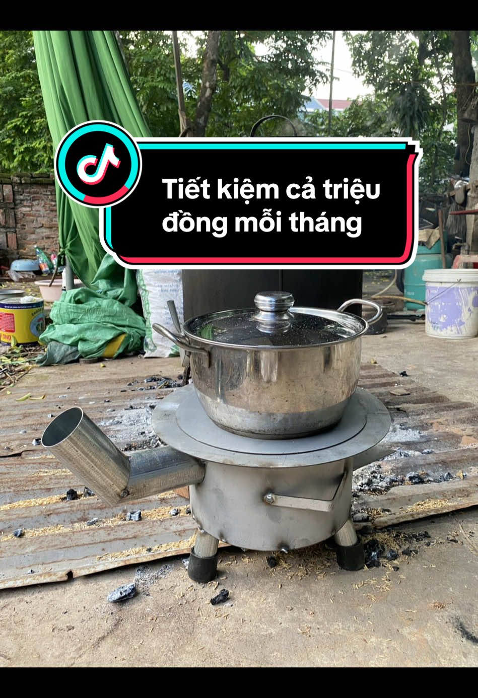 Siêu phẩm bếp củi thông minh không khói, chống đen nồi #bepcuikhongkhoi #bepcuichongdennoi #bepcuithongminh #bepcui 