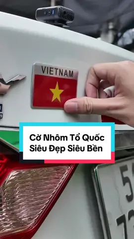 Cờ nhôm tổ quốc dán xe trang trí cực đẹp , siêu bền #loctomo #loctomo9 #temdanxe 