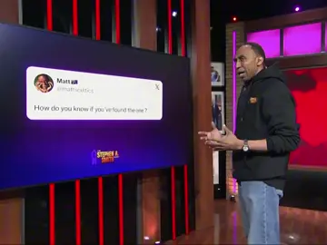 How do you know when you found the one #sas #stephenasmith #theone #fyp #tiktok #viral #real  