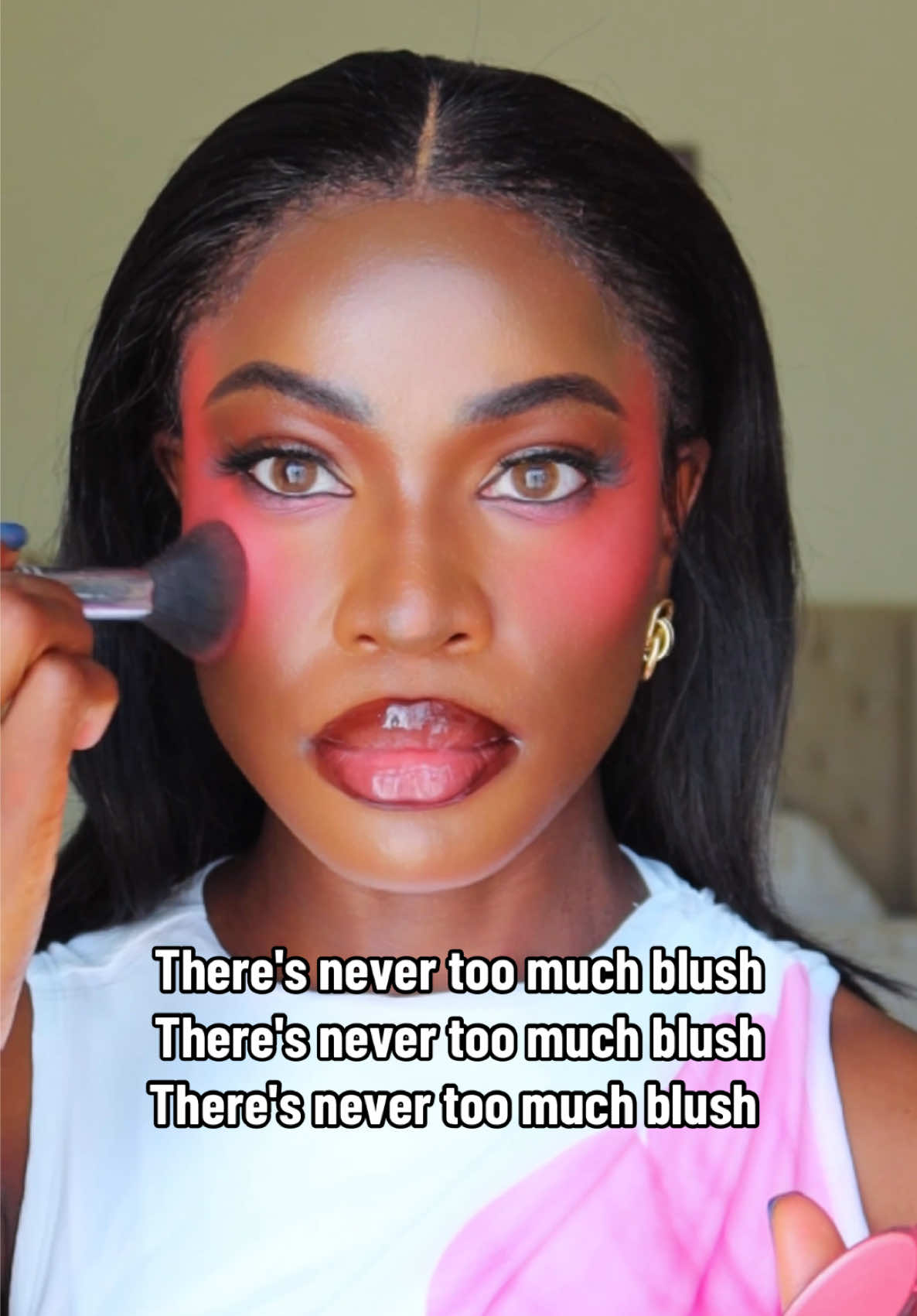 Theres no such thing as too much blush💖 @Forever52_ksa  #blush #forever52 #makeup #blushtrend #pinkblush 