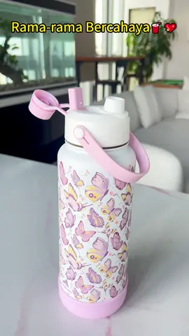 Luminous pink butterfly 🦋 ✨#tumblersoftiktok #promoguncang88 #powcanbottle #luminous #glowingbutterfly 