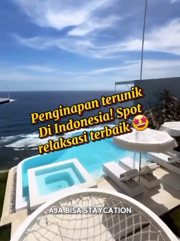 PENGINAPAN TERUNIK DI INDONESIA, SAVE DULU YUK🤩 Sekarang bisa booking hotel favoritmu di tiktok! Klik tag lokasinya ya! #jelajahhepi #bali #privatejetvilla #jelajahliburan #promohotel #TiktokGOSchoolHolidayFest #hotelmurahbali 