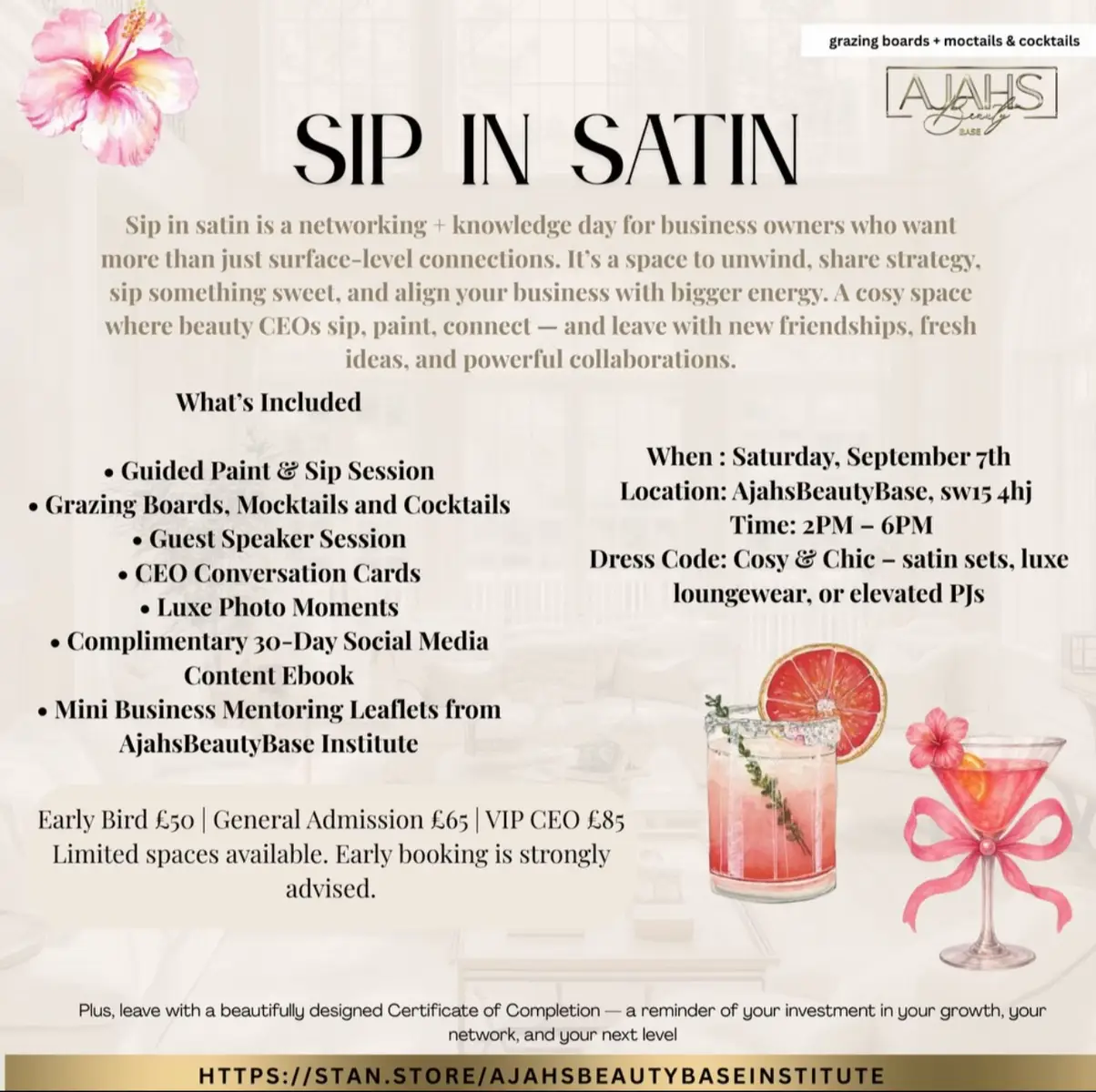 Interested in purchasing a ticket ? 🎟️  Dm us 🎉💕#networkingevent #AjahsBeautyBase #buisnessowner #londonbraidsalon 