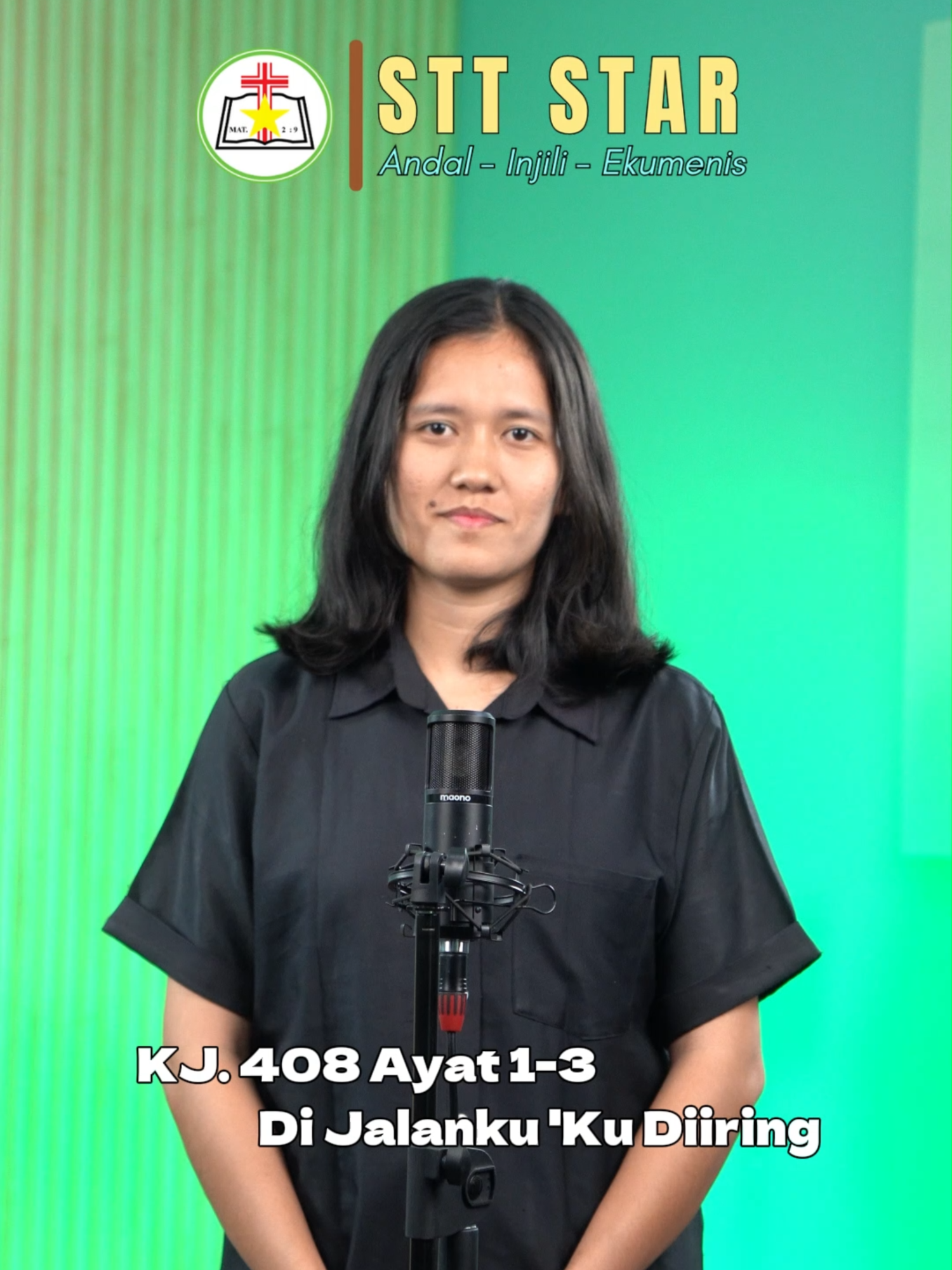 Karaoke Lagu Kidung Jemaat No. 408 Ayat 1-3 #kidungjemaat #dijalankukudiiring #kj #sttstar