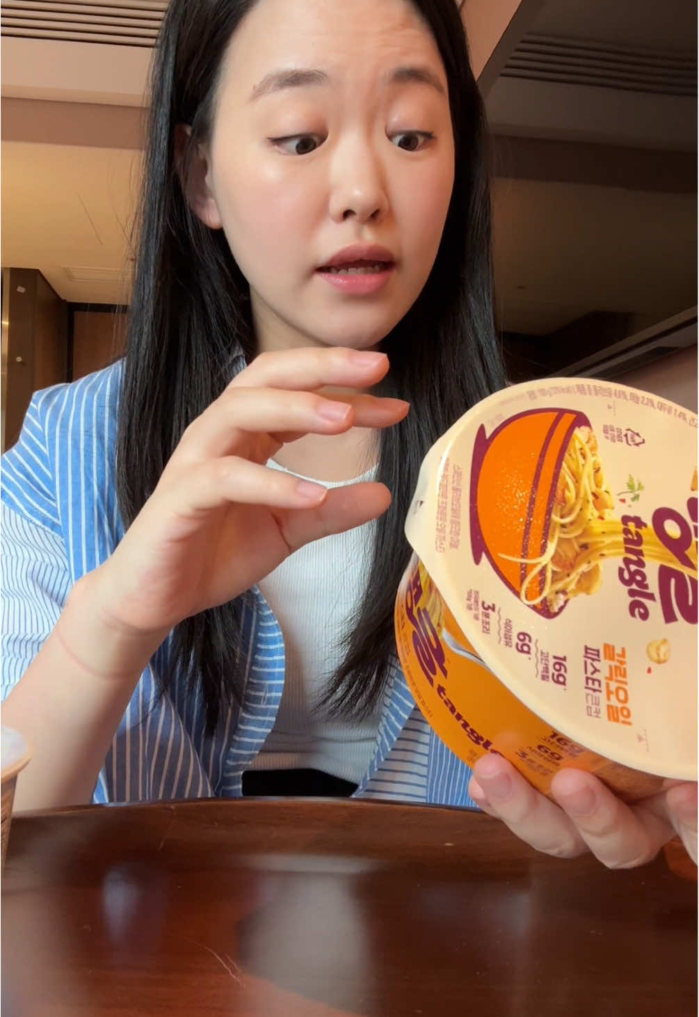 🍝Halal-certified Korean Cup Noodle found at a Korean convenience store (available at CU, GS25, and 7/11, as well as regular supermarkets) #halal #koreanfood #tangle #tanglepasta @samyangfoods